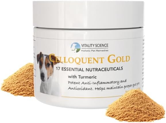 Vitality Science Celloquent Gold for Dogs | Holistic Advanced Immune Support Supplement | 17 Proven Ingredients | Autoimmune, Vomiting and Diarrhoea, Lethargy | 60g - görsel 7