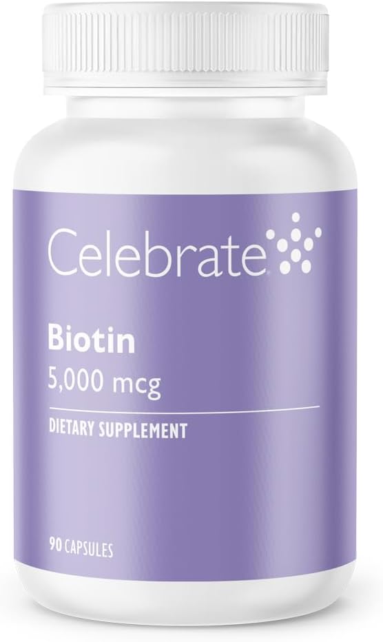 Celebrate Biotin 5,000 mcg - 90 Capsules - görsel 4