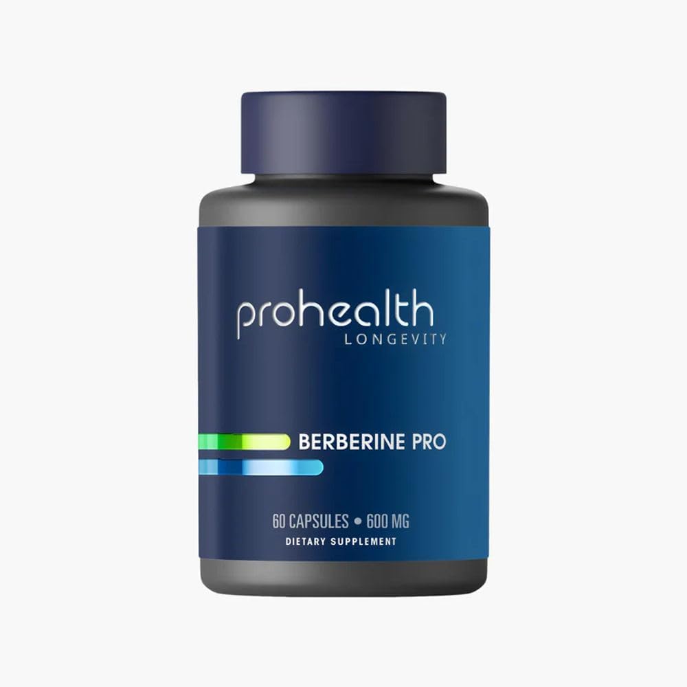 ProHealth Berberine Pro – Berberine Supplement with Alpha Lipoic Acid & Black Pepper Extract, 1,200 mg, 60 Capsules - görsel 1