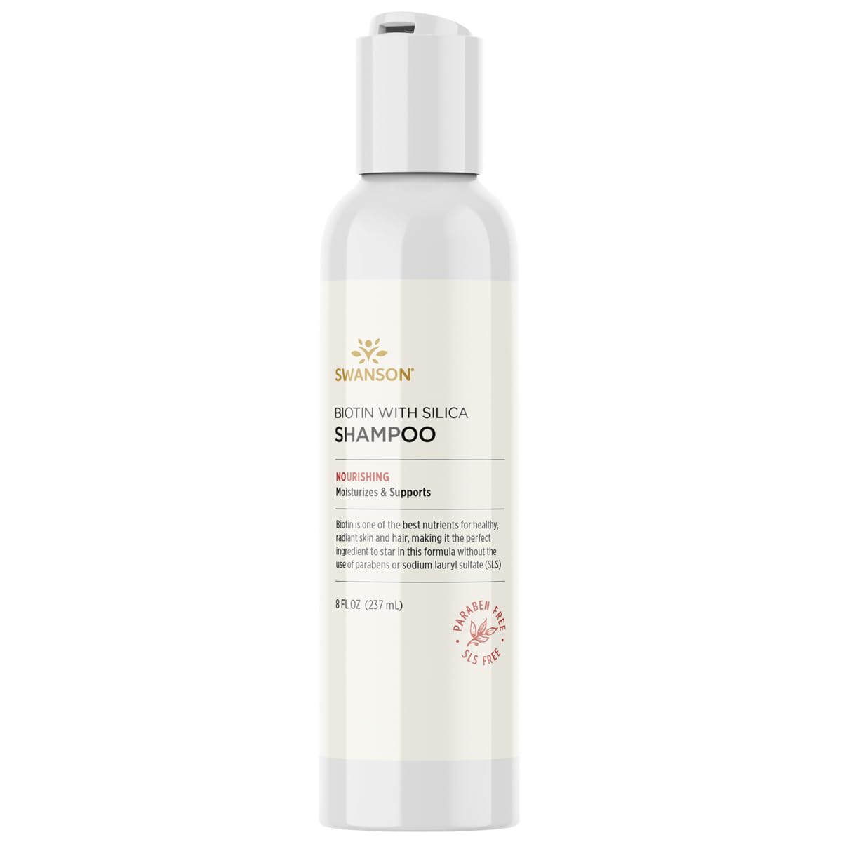 Swanson Biotin Shampoo with Silica, 237 ml (8 fl oz) - görsel 1