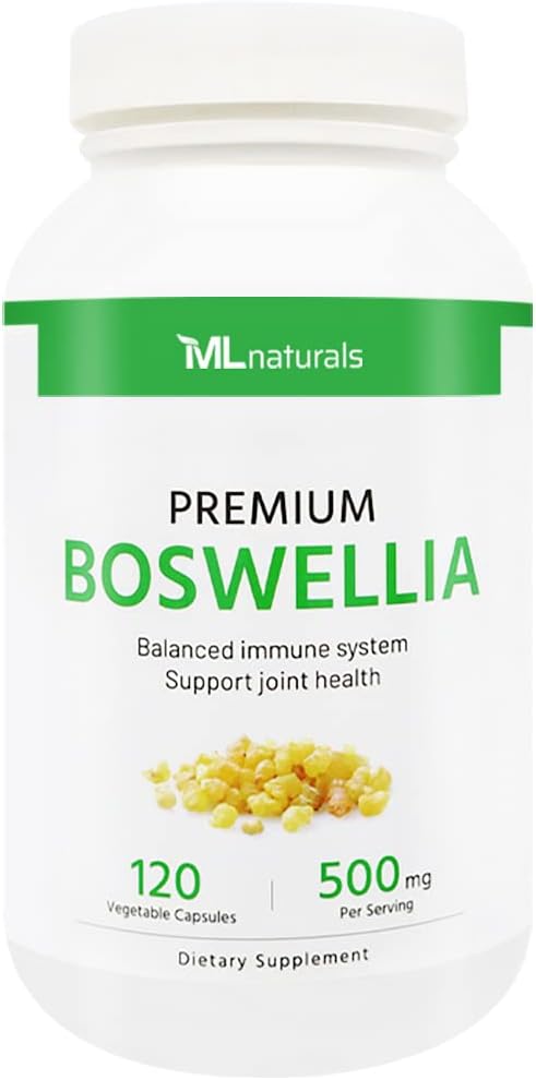 Boswellia 500mg (Per Serving) – 65% Boswellic Acids – 120 Vegetable Capsules – Supports Healthy Joint Function - görsel 1