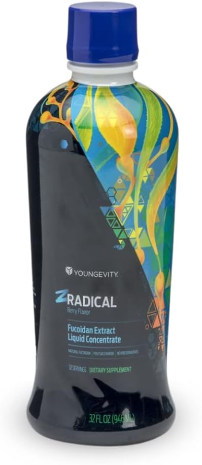 Youngevity ZRadical Fucoidan - Organic Maritech Fucoidan Extract & Cofactors - Immune Support - Super Antioxidant, 946 ml - görsel 1
