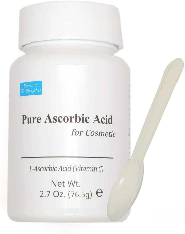 FOREST OF THE BORGES'S Pure Ascorbic Acid Cosmetic - 2.7 oz (76.5g) Vitamin C Powder for Face & Topical Uses - görsel 1