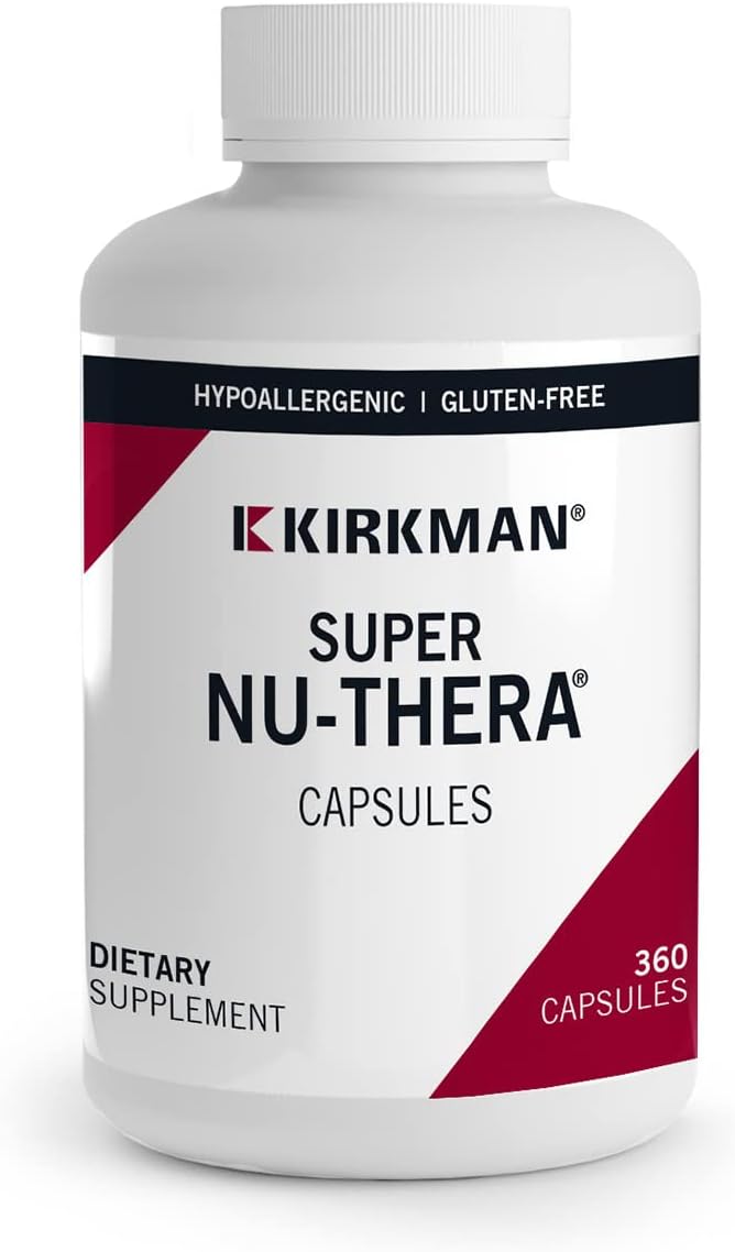 Kirkman Super Nu-Thera - 360 Capsules - Comprehensive Multivitamin with Vitamin B6 & Magnesium - Hypoallergenic - görsel 1