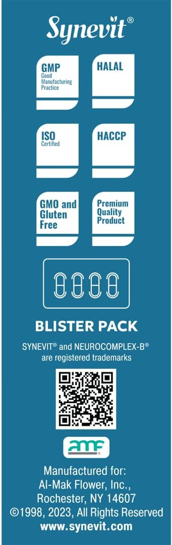 Neurocomplex-B® Slow-Release B Complex - Vegan, Supports Energy, Nerve Function & Mood Balance | 60 Tablets - görsel 6