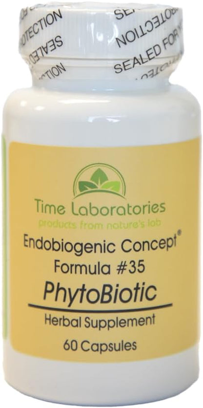 Time Laboratories PhytoBiotic Capsules – Synergistic Herbal Blend for Immune Support (60 Capsules)