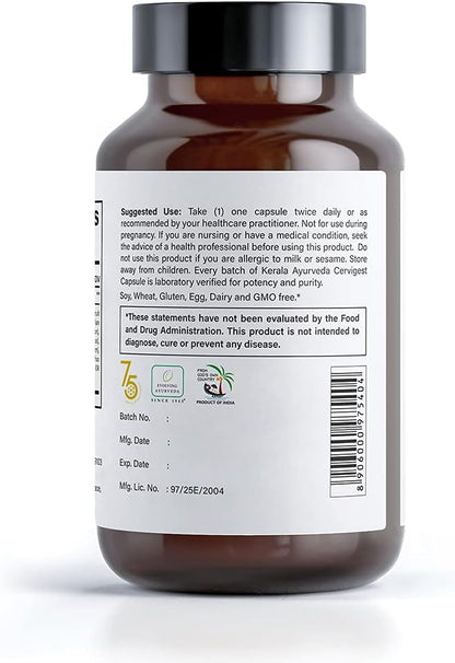 Kerala Ayurveda Neck Support Herbal Capsules - Ayurvedic Support for Neck, Shoulders, and Upper Back, 90 Capsules