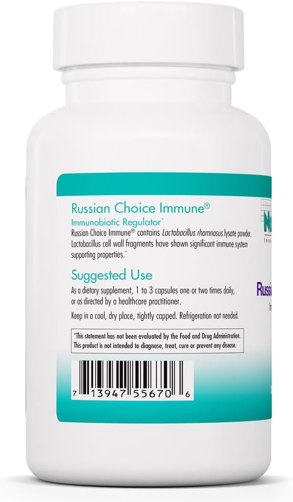 NutriCology ImmunoBiotic Pro - Postbiotic Supplement with Lactobacillus rhamnosus - Immune & Microbiome Support - 200 Capsules - görsel 3