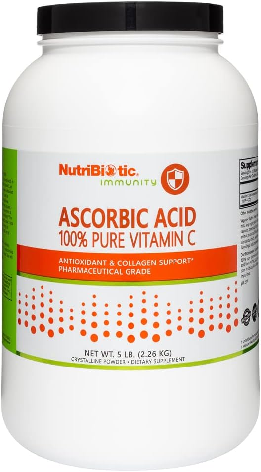 NutriBiotic Ascorbic Acid Vitamin C Powder, 5 lb - görsel 1