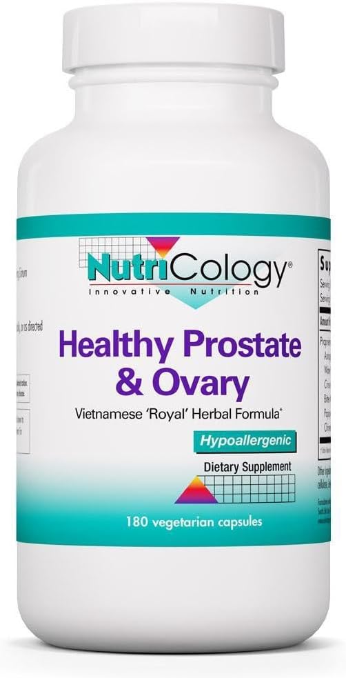 NutriCology Healthy Prostate & Ovary – Herbal Blend with Crinum Latifolium – Hormonal Support for Men and Women – 180 Vegetarian Capsules - görsel 1