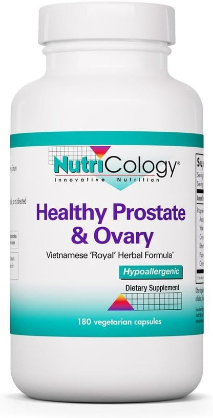 NutriCology Healthy Prostate & Ovary – Herbal Blend with Crinum Latifolium – Hormonal Support for Men and Women – 180 Vegetarian Capsules