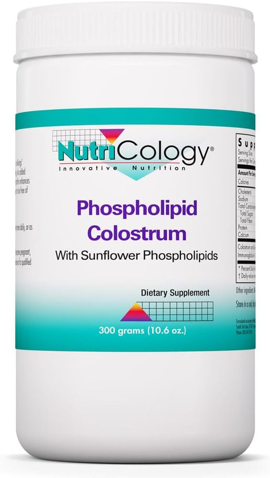 Allergy Research Group NutriCology Phospholipid Colostrum Powder – Bovine Colostrum Supplement – Immune and Gut Health Support – Hypoallergenic – 60 Servings