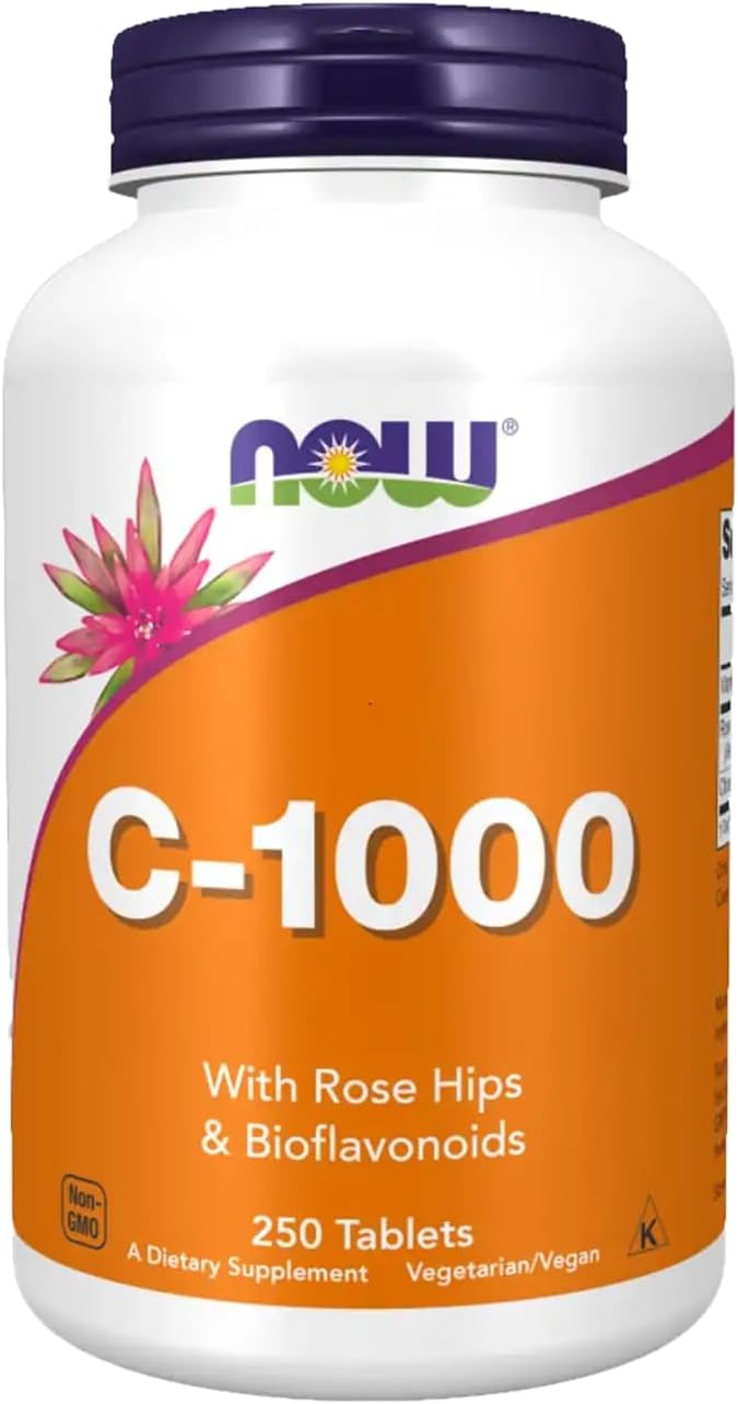 Now Foods C-1000 with Rose Hips, Sustained Release, 250 Tablets - görsel 1