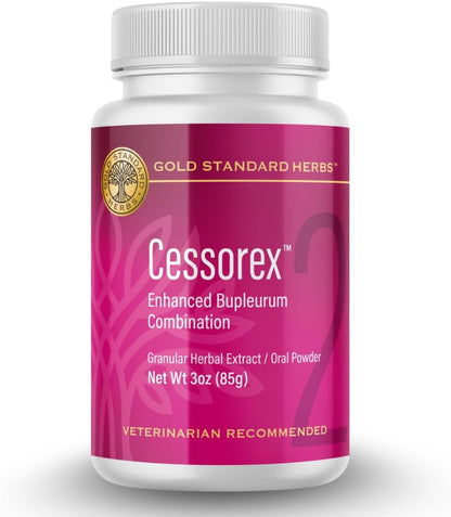 Cessorex Allergy Relief and Skin Immune Function Support Supplement for Dogs by Gold Standard Herbs, All-Natural Bupleurum Combination, 85 g Powder