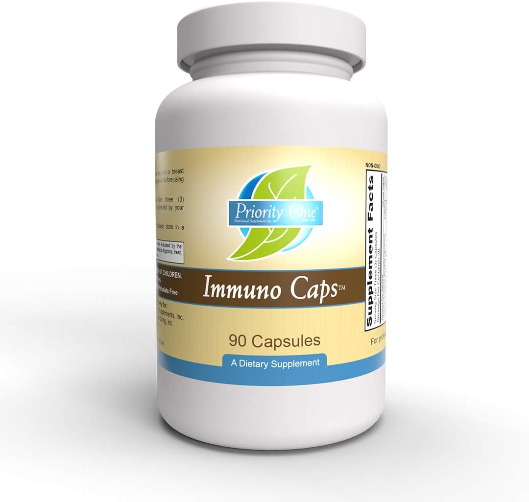Priority One Vitamins Immuno Caps 90 Capsules - görsel 1