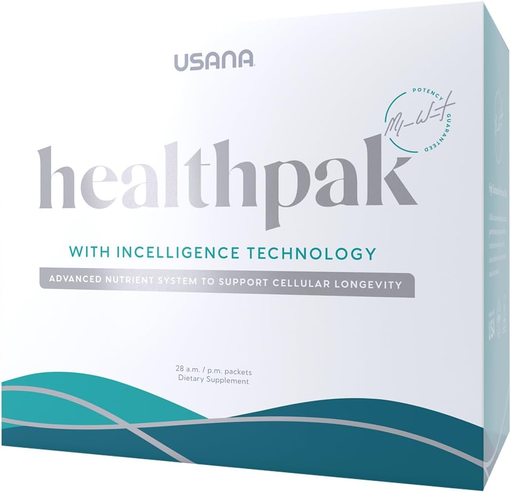 USANA HealthPak with InCelligence Technology – Complete Daily Nutrients and Antioxidants – 56 Packets (28-Day Supply) - görsel 1