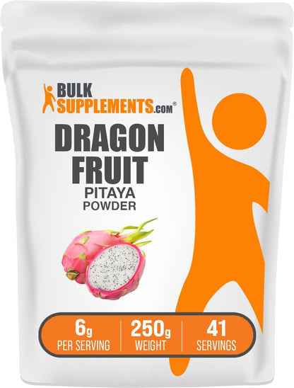 BulkSupplements.com Dragon Fruit Powder - Pink Pitaya Powder - Gluten-Free, 6g per Serving, 100g (3.5 oz)