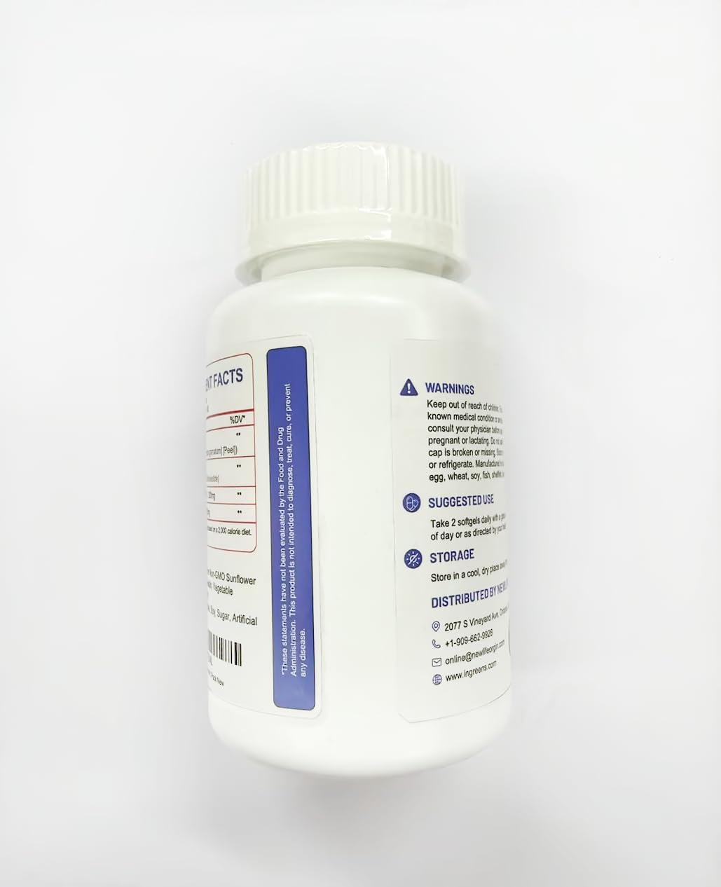 inGreens Urolithin A 1000mg with NAD+ 300mg, CoQ10 200mg and Trans-Resveratrol 200mg Food Supplement (5-Pack) - görsel 5