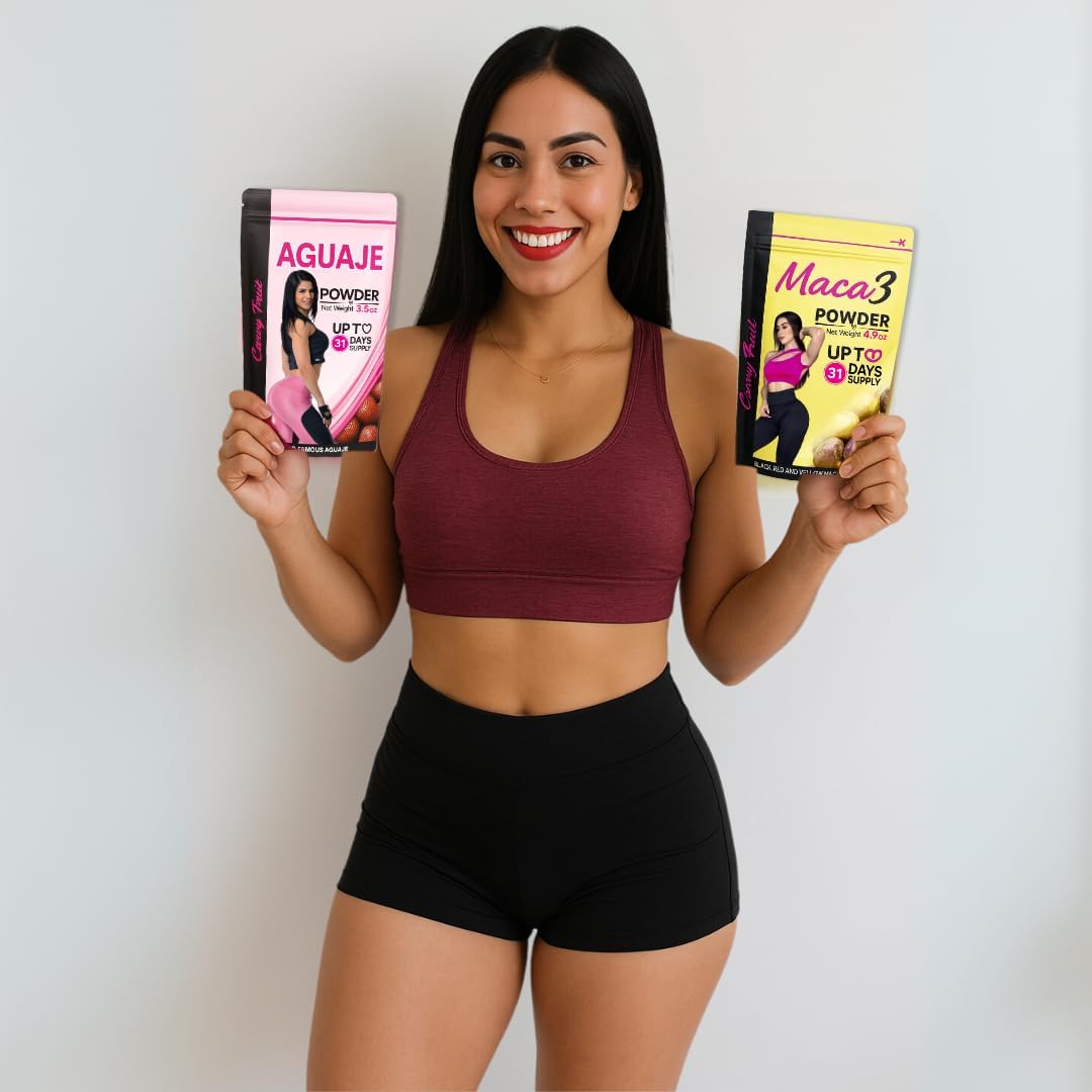 Aguaje CurvyFruit + Maca Root Powder (Red, Black & Yellow) – 31-Day Natural Curve Support - görsel 6