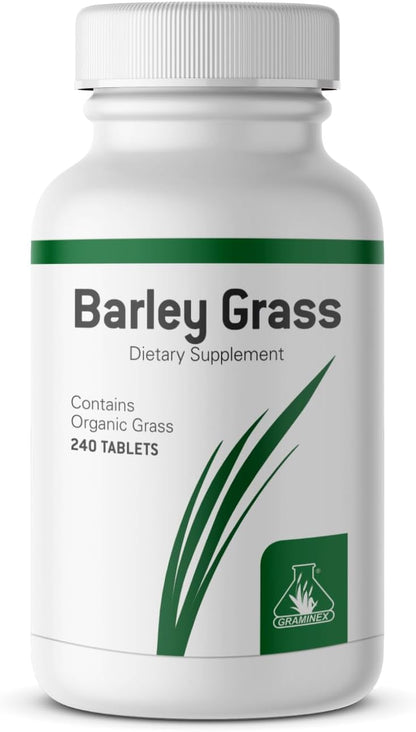 Graminex Barley Grass Tablets – Energy Boosting Greens Nutritional Supplement – 240 Tablets
