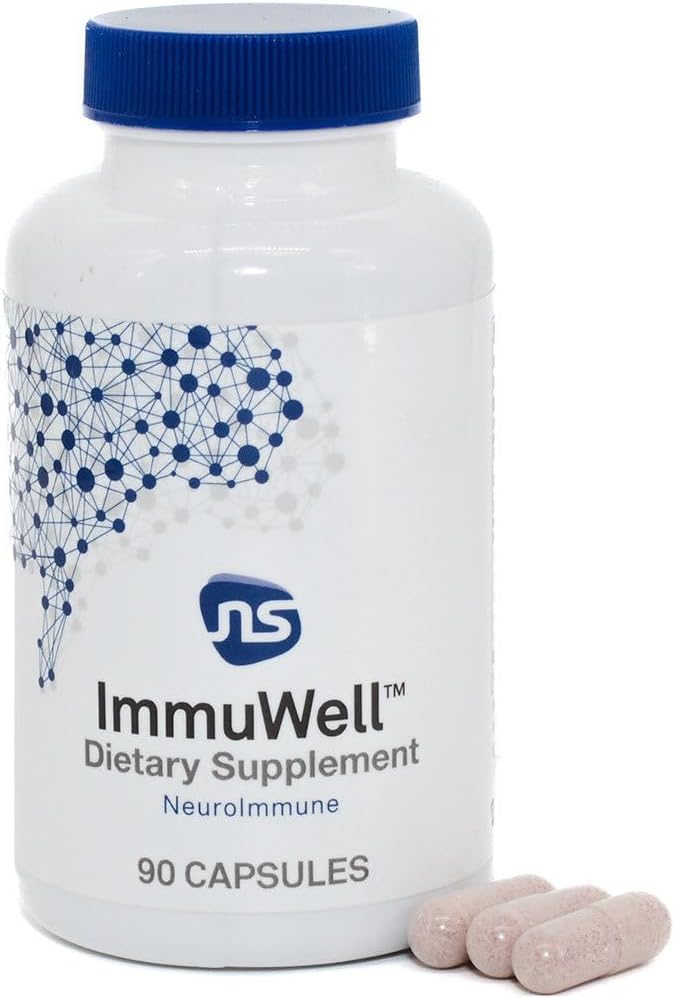NeuroScience ImmuWell – Immune Support & Brain Supplement for Memory and Focus with Vitamin C, Zinc, Vitamin D & Elderberry – 90 Capsules - görsel 1