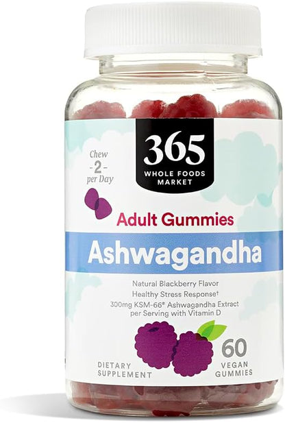 365 by Whole Foods Market, Ashwagandha Gummies, 60 Gummies