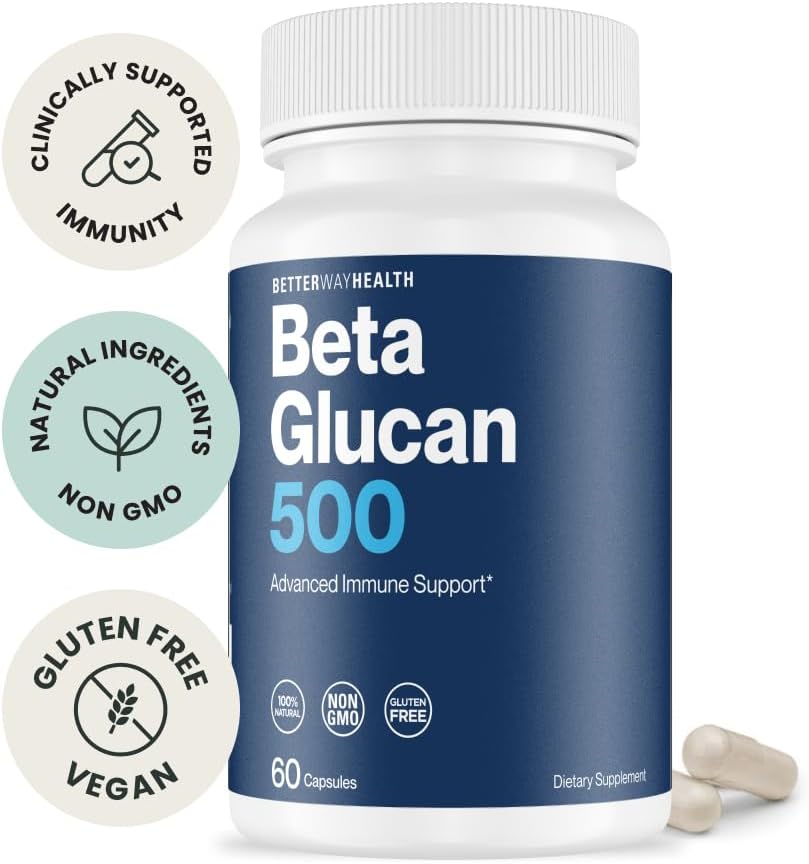Better Way Health Advanced Immune Readiness Beta Glucan 500 – 500mg, 60 Capsules - görsel 2