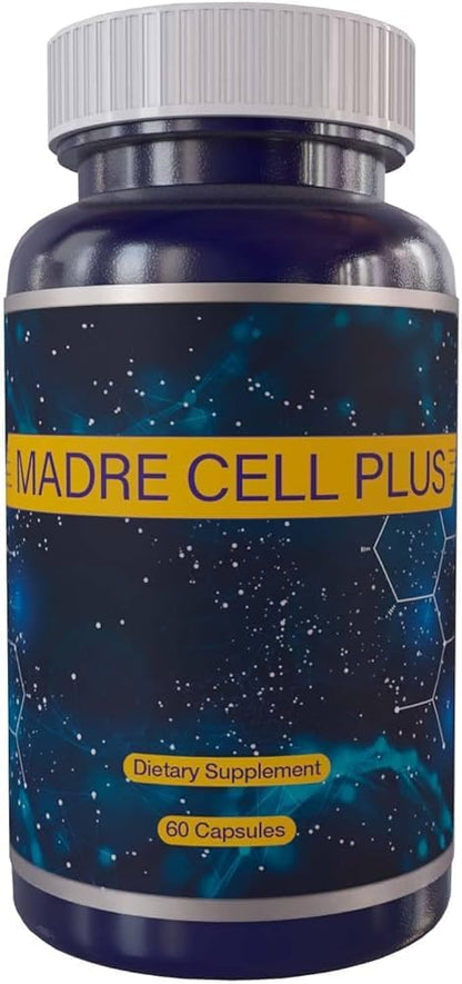 Madre Cell Plus – Pure AFA Blue-Green Algae for Stem Cell Support, 60 Capsules