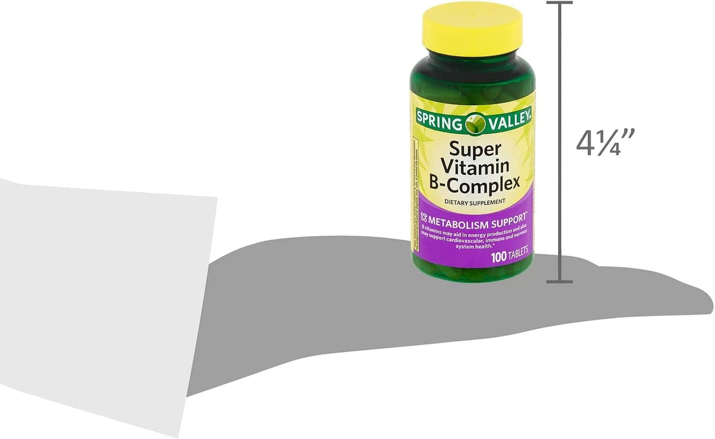 Spring Valley Super B Complex 100 Tablets Energy Support Bundle with Lual's 45 Diabetes Decoded - görsel 4