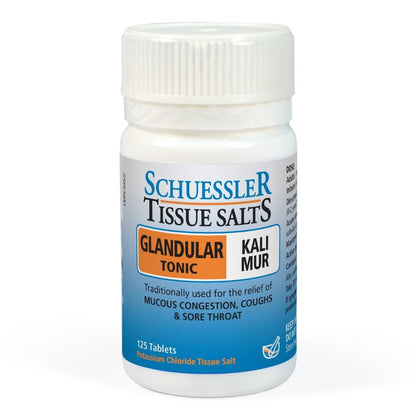 Schuessler Tissue Salts No. 5 Kali Mur 6X Tissue Salts, 125 Tablets
