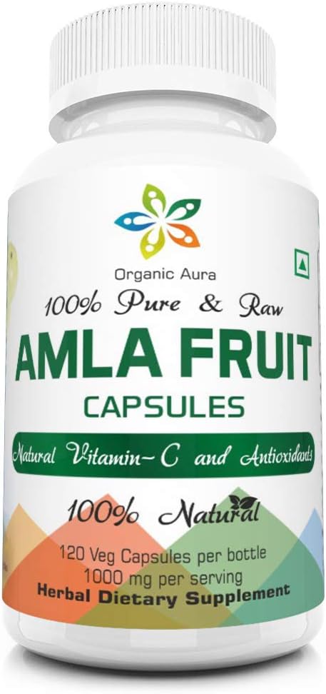 AMLA Capsules – 1000mg per Serving, 120 Vegetable Capsules – Raw Wholefood Superfood - görsel 1