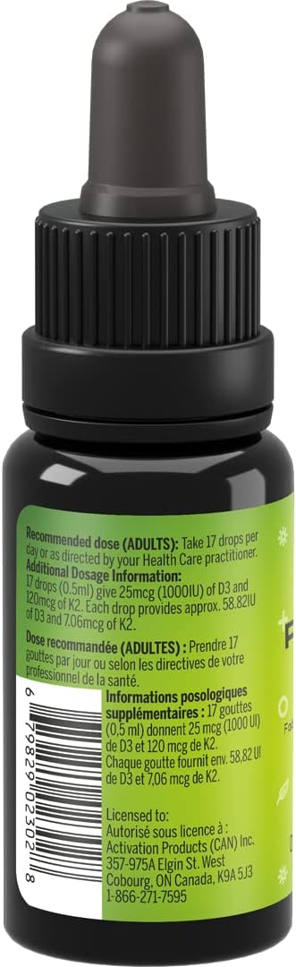 Activation Products Perfect K2D3 Liquid Vitamin D3 with K2 Supplement - görsel 9