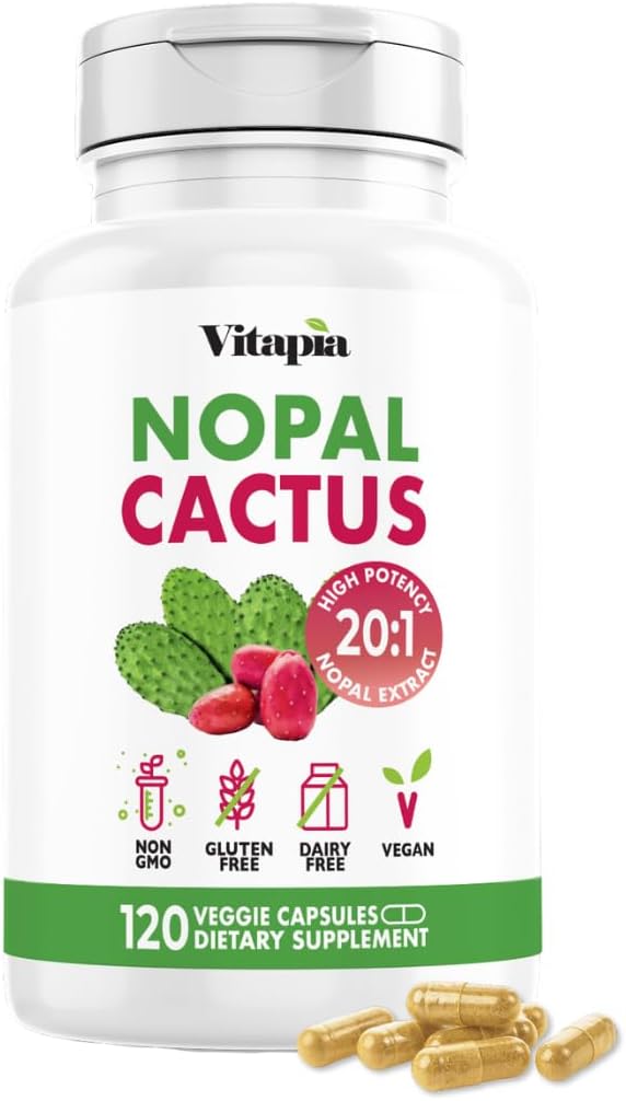 Vitapia Nopal Cactus Extract - 120 Veggie Capsules - görsel 1