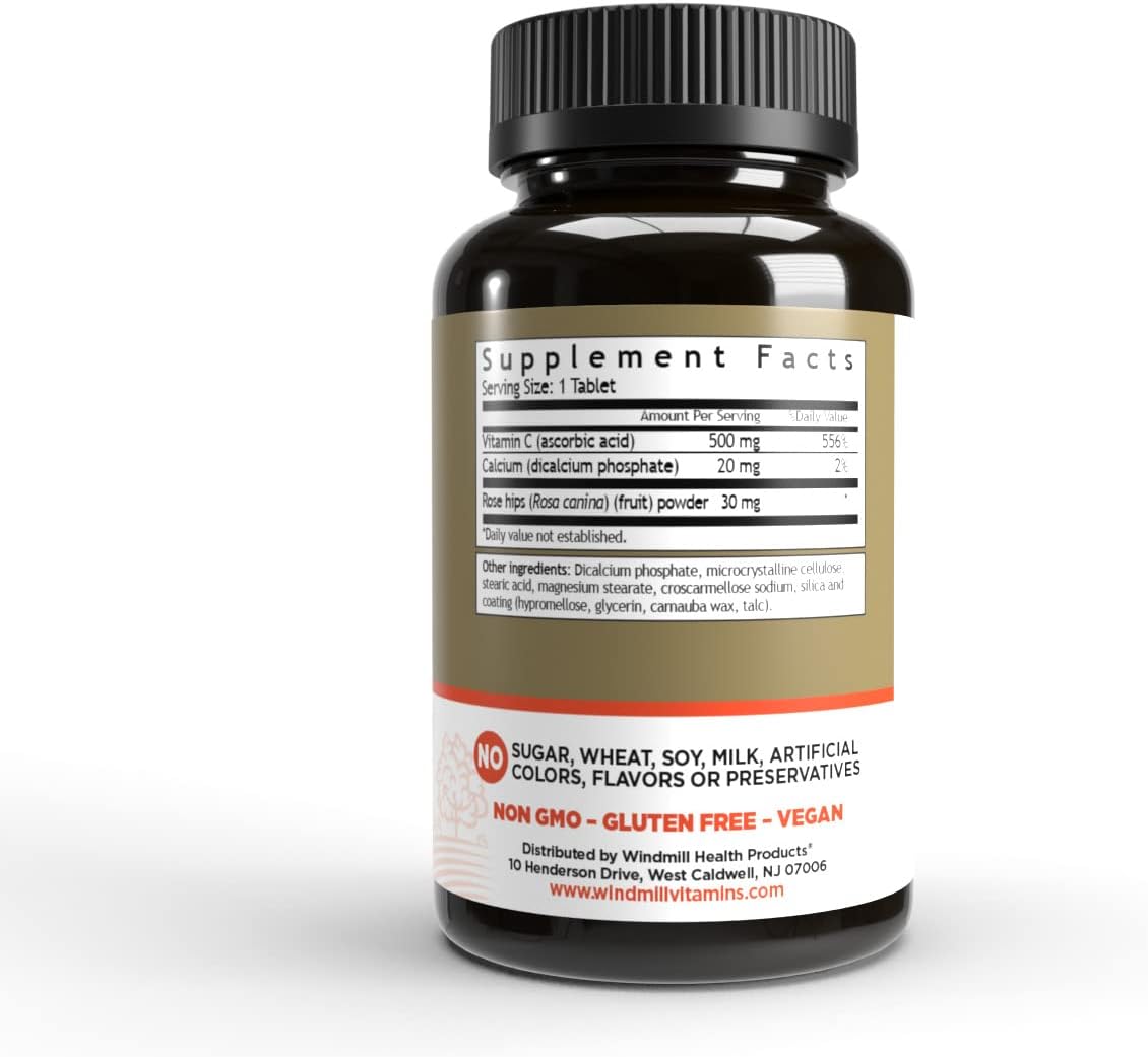 Windmill C-500 with Rose Hips Tablets, 100 Tablets - görsel 1