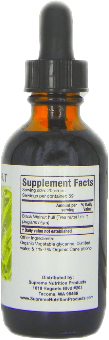 Supreme Nutrition Black Walnut Tincture, 59 ml - görsel 2