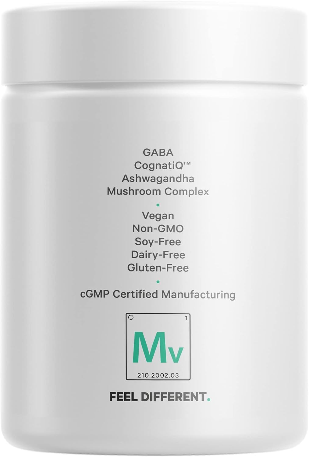 Codeage Meditate Vitamins+ Supplement - CognatiQ, DHH-B, GABA, Ashwagandha, Organic Mushrooms, Blueberries - BDNF Brain Pills and Neuroprotein - Vegan, Non-GMO, Gluten-Free - 60 Capsules - görsel 8