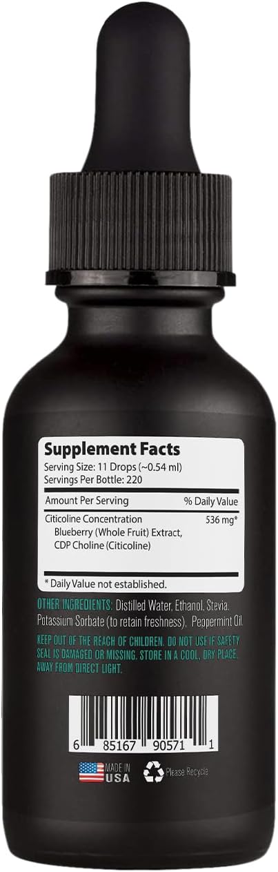 Lyfetrition Citicoline Liquid Drops - 536 mg, 120 ml (220 Servings) – Image 8