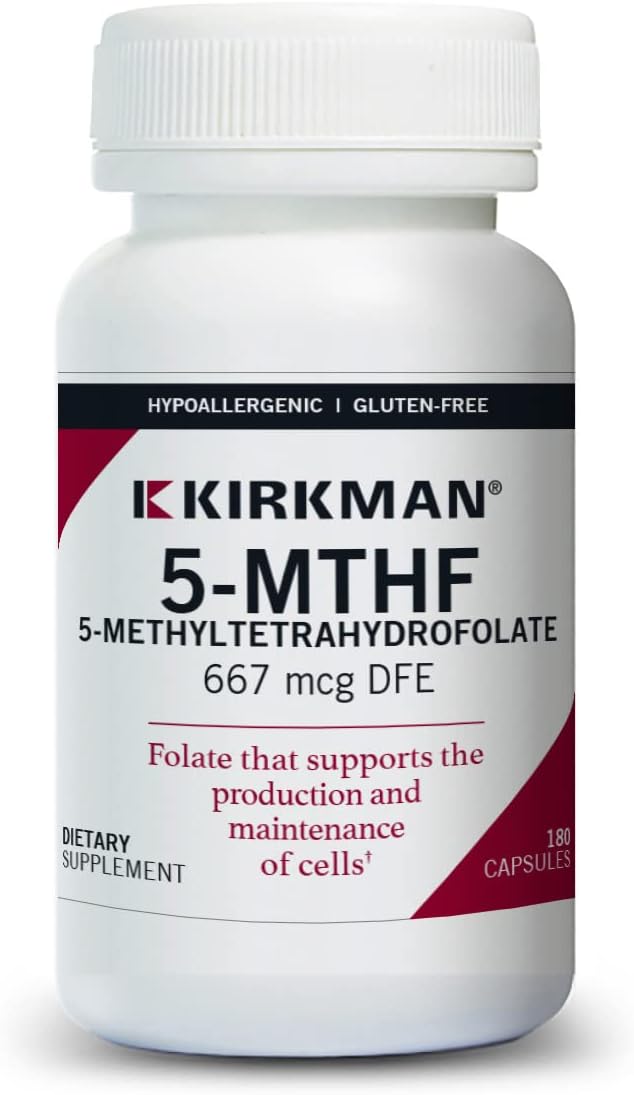 Kirkman 5-MTHF (5-Methyltetrahydrofolate) - Active Folate for Cell Maintenance - görsel 1