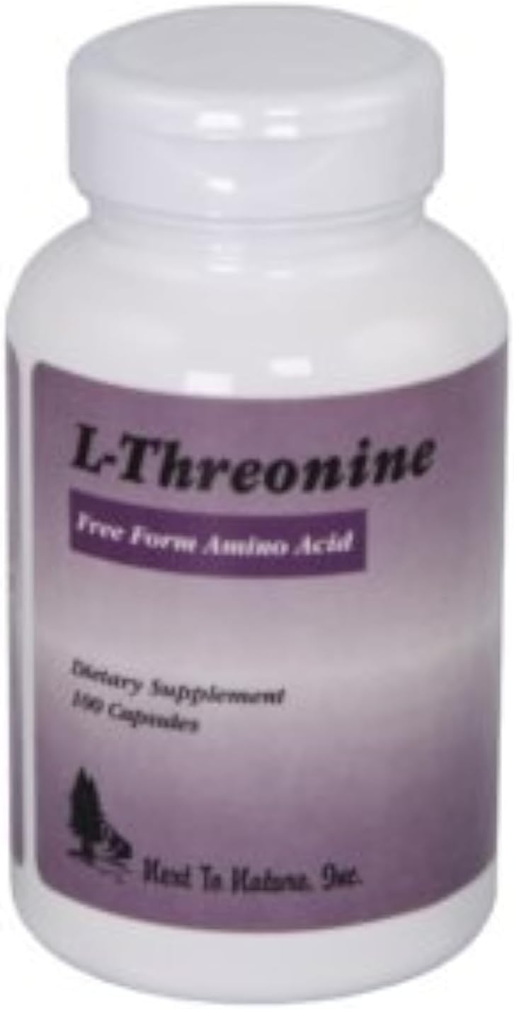 Next To Nature L-Threonine 500 mg, 100 Vegetable Capsules - görsel 1