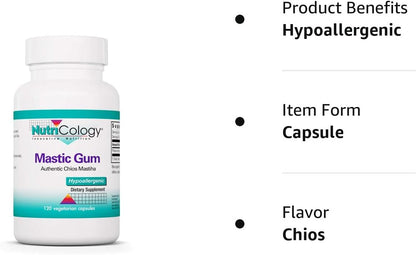 Allergy Research Group NutriCology Mastic Gum - 120 Capsules