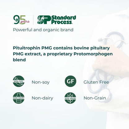 Pituitrophin PMG 90 Tablets - for Healthy Pituitary Gland Support - Original Unopened, White