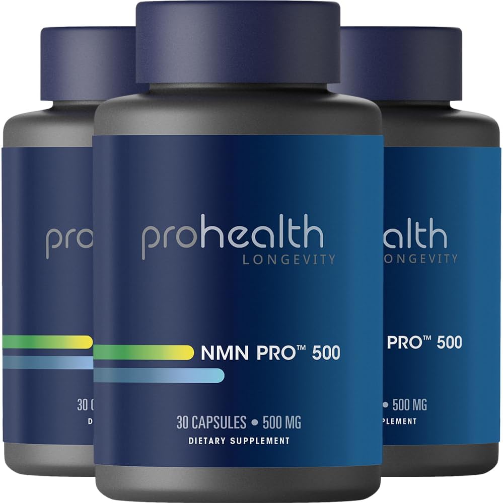 ProHealth NMN Pro 500 (3-Pack) – Uthever NMN – Cellular energy production: NAD+ is essential for converting – Image 1