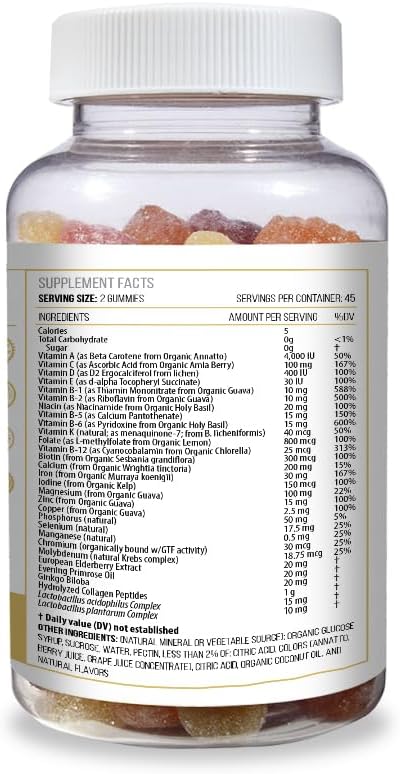 ACTIF Women Over 60 Gummies Multivitamin with Probiotics – 90 Gummies - görsel 3
