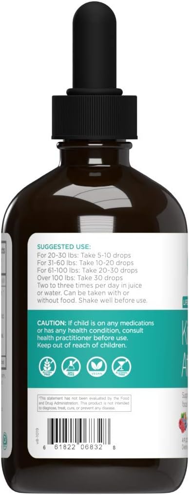 Natural Wellbeing Children's Attention Gold - Natural Support for Focus and Concentration with Rhodiola - Mixed Berry & Raspberry Flavour - 118 ml - görsel 2