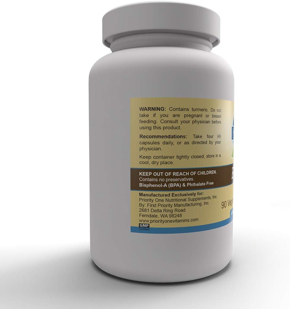Priority One Vitamins Enflam High Strength Bioflavonoid Combination - 90 Vegetarian Capsules - görsel 5