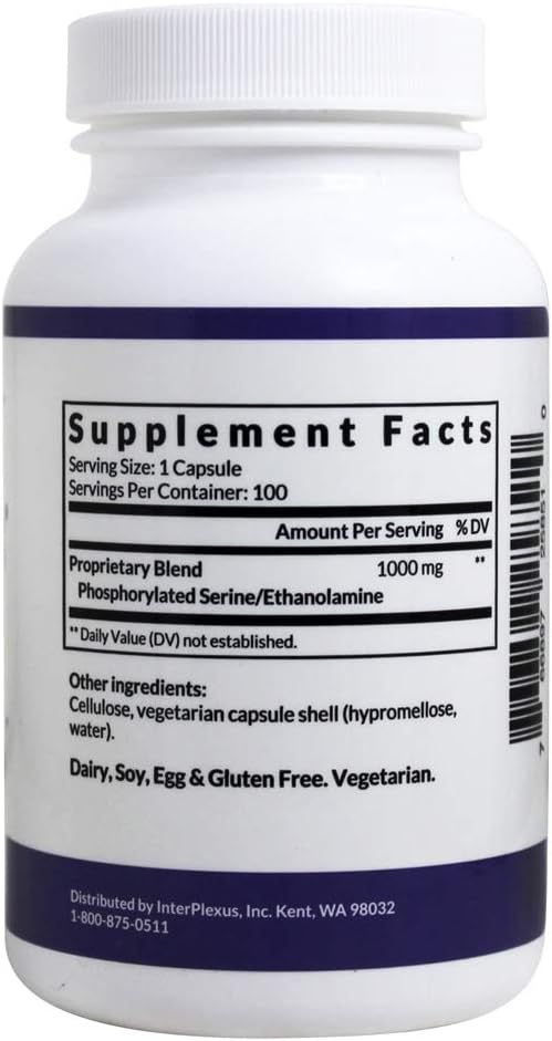 InterPlexus Seriphos - Phosphorylated Serine Adrenal Support, 100 Capsules - görsel 2