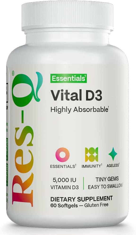 Res-Q Vital D3 3 Pack – Vitamin D3 Food Supplement - görsel 1