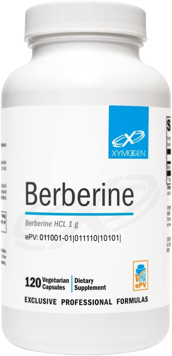 XYMOGEN Berberine HCl - Plant-Based Supplement for Metabolic and Immune Support (120 Capsules) - görsel 1