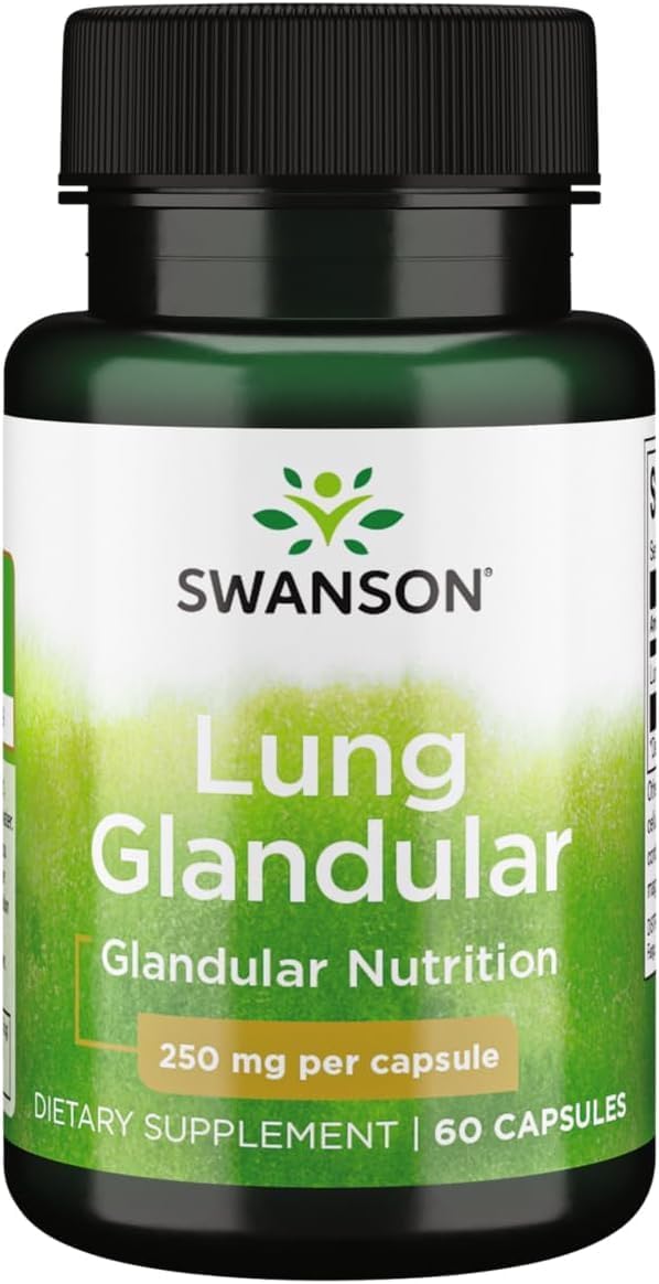 Swanson Raw Lung Glandular 250mg 60 Capsules - görsel 1