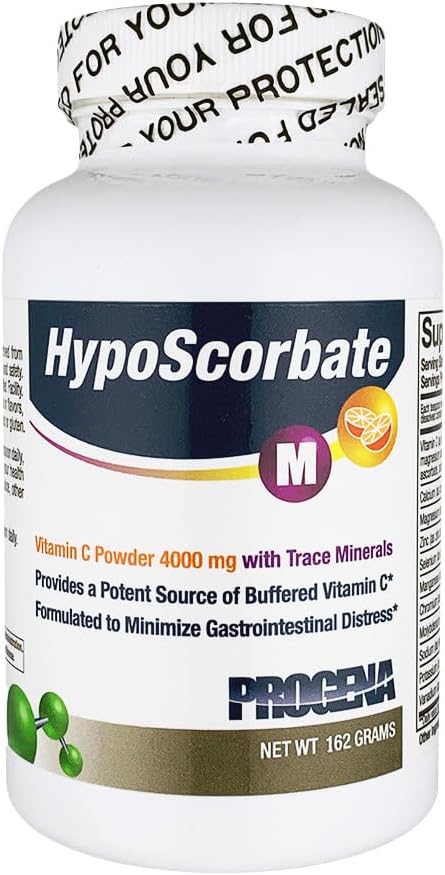 PROGENA Hyposcorbate Vitamin C Powder with Trace Minerals - 4000 mg, 162 g - görsel 1